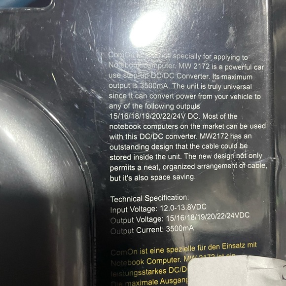 universal DC converter 3500ma for laptops with 12 volt car connector. - Picture 4 of 8